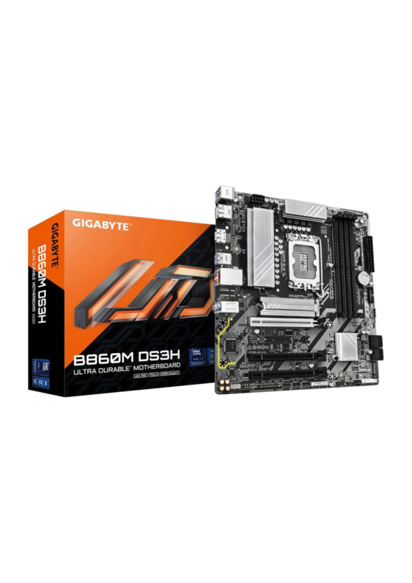 GIGABYTE B860M DS3H Intel Core Ultra (Series 2) LGA1851 DDR5 Gaming Motherboard