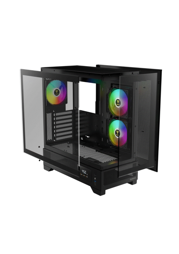 Gamdias Atlas M1 ARGB Mid Tower Black Gaming Case - Image 3
