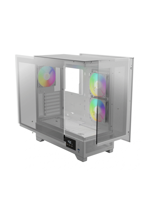 Gamdias Atlas M1 ARGB Mid Tower White Gaming Case - Image 3