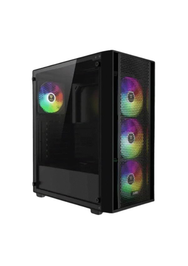 Gamdias Aura GC2 Elite ARGB Mid Tower Black Gaming Case - Image 2