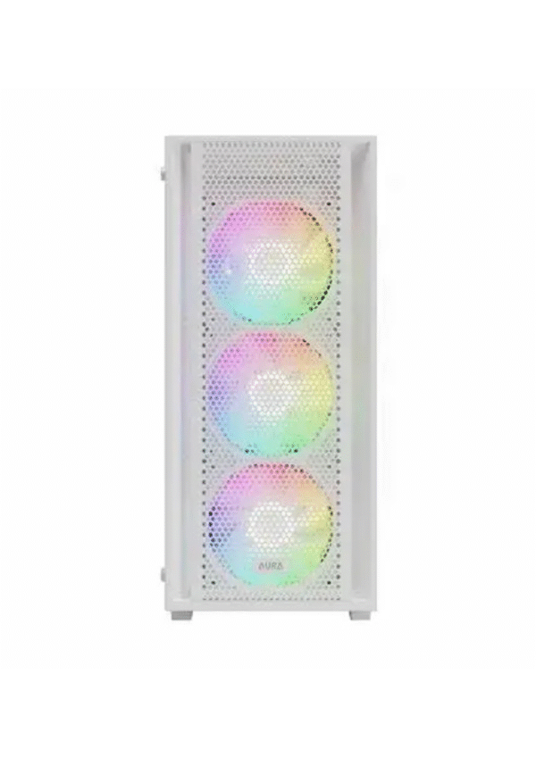 Gamdias Aura GC2 Elite ARGB Mid Tower White Gaming Case - Image 2