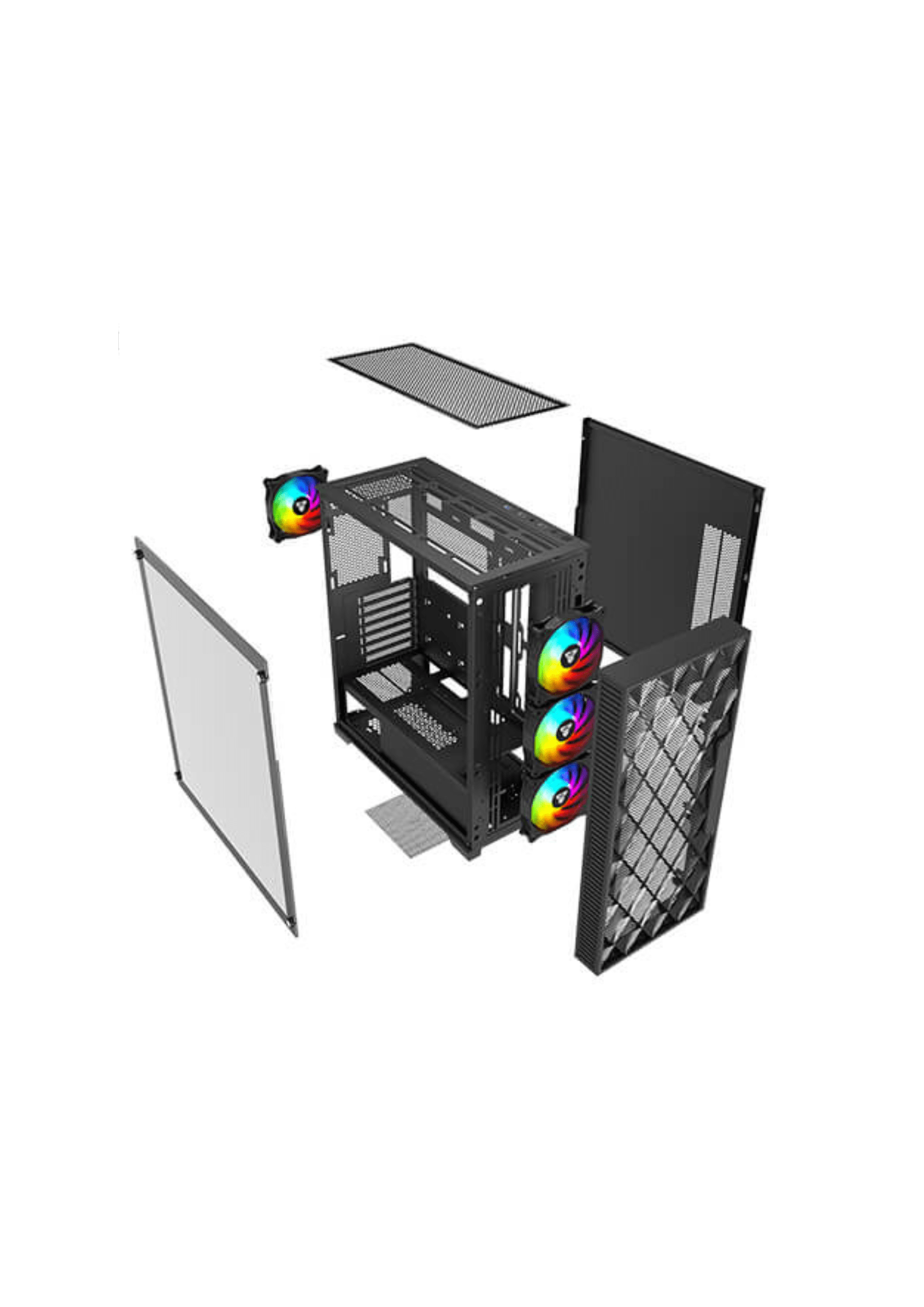 FANTECH RHOMBUS XL CG84 Black Gaming Case