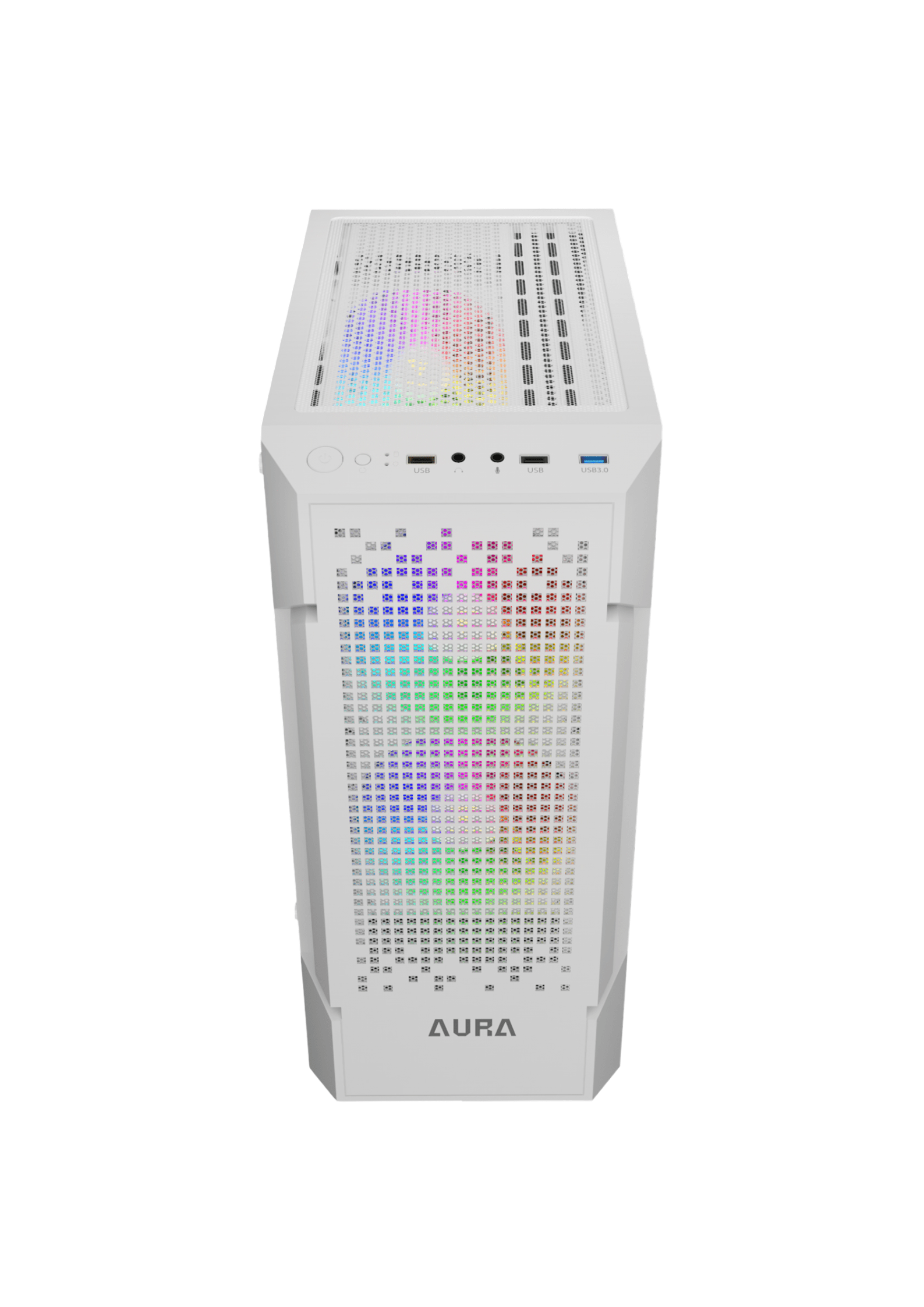 Gamdias Aura GC7 ARGB Mid Tower White Gaming Case