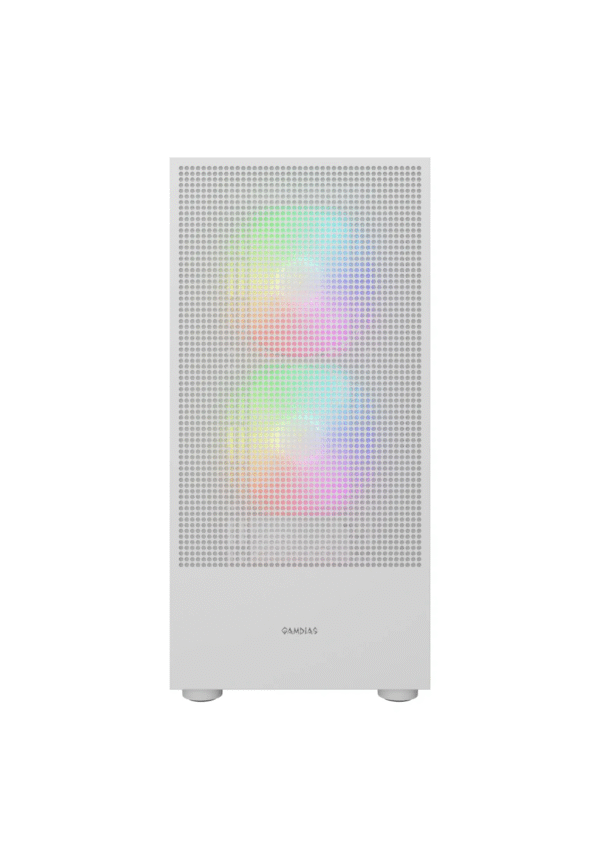 Gamdias Talos M3 Mesh ARGB Mid Tower White Gaming Case - Image 3
