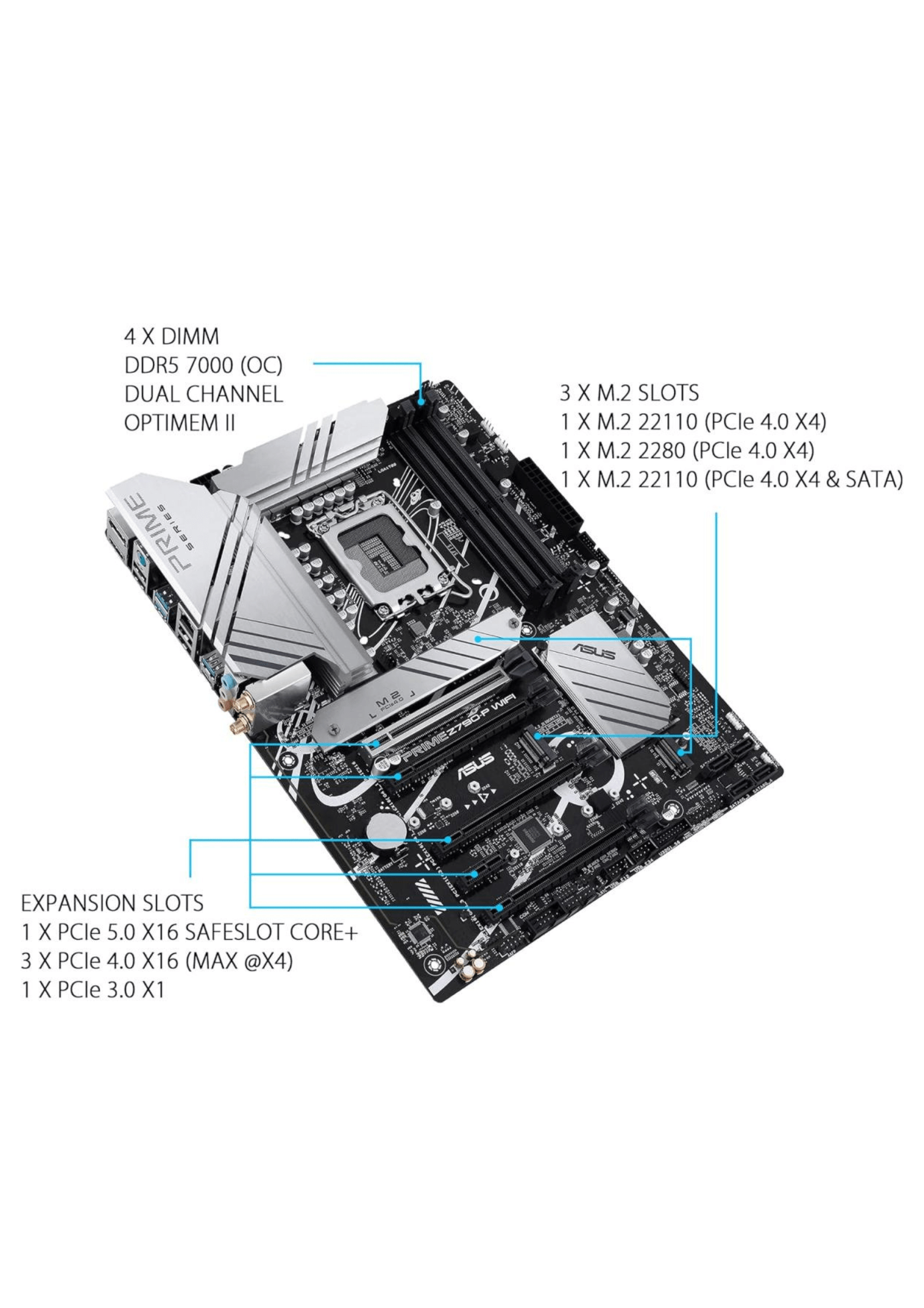 ASUS Prime Z790-P Wi-Fi LGA 1700 DDR5 Gaming Motherboard
