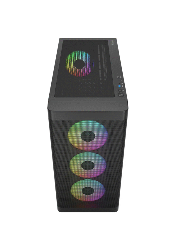 Gamdias Athena M3 ARGB Mid Tower Black Gaming Case - Image 2