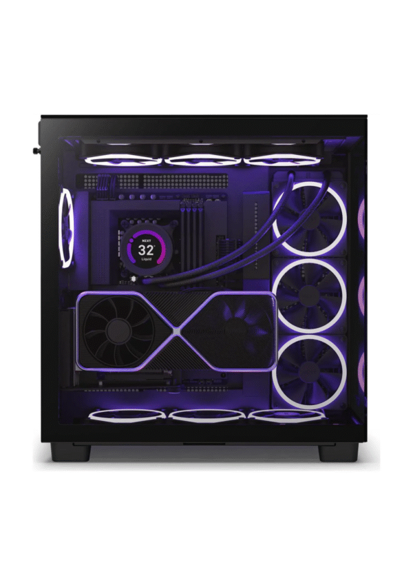 NZXT H9 Elite Premium Dual-Chamber Mid-Tower Airflow Black Gaming Case - Image 3
