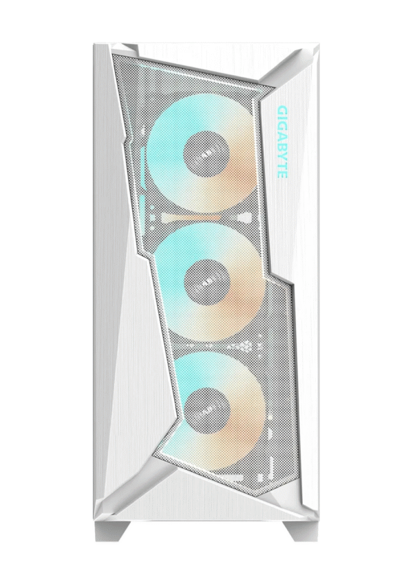 Gigabyte C301G V2 Glass Mid Tower ARGB Gaming Case - Tempered Glass White - Image 3