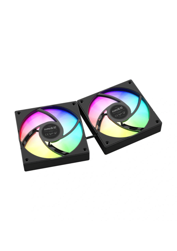 Gamdias Aura GL240 V2 ARGB Liquid Cooler - Black - Image 3