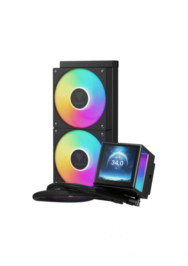 Gamdias Chione P5-240 ARGB CPU Black  Liquid Cooler - IPS LCD Display - Image 3