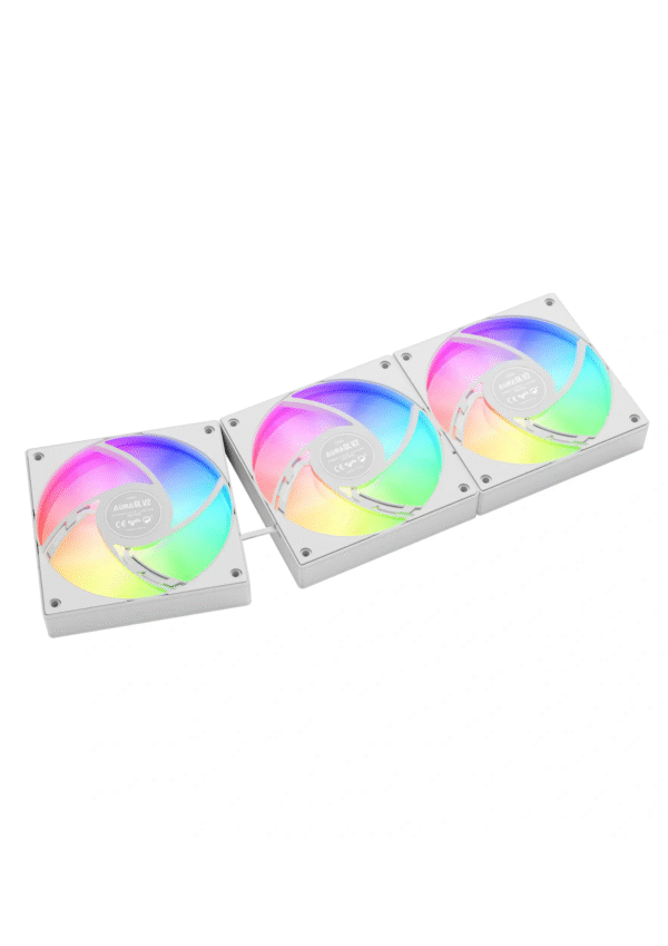 Gamdias Aura GL360 V2 ARGB White Liquid Cooler - Image 3