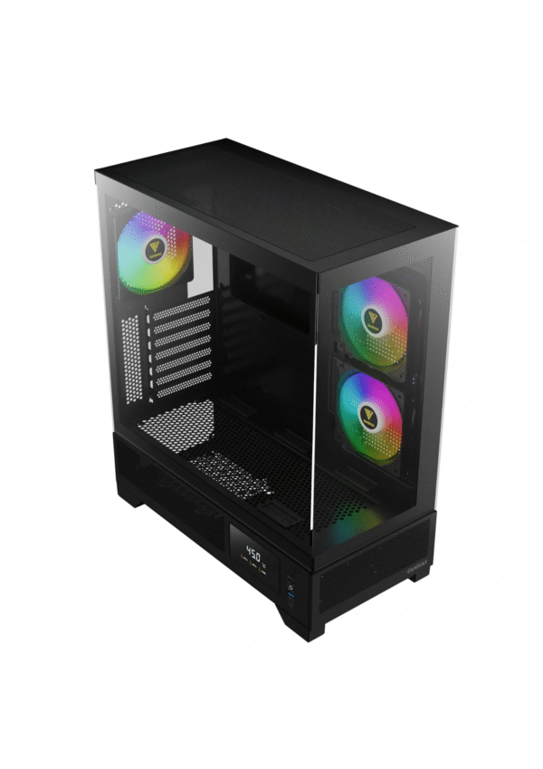Gamdias Atlas M1 ARGB Mid Tower Black Gaming Case - Image 2