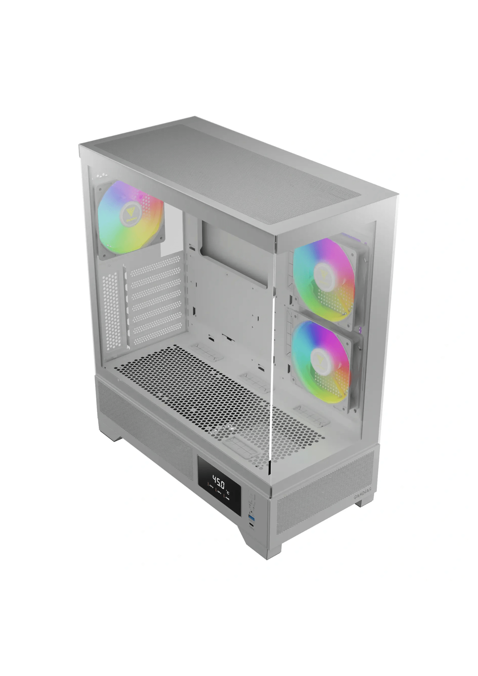 Gamdias Atlas M1 ARGB Mid Tower White Gaming Case