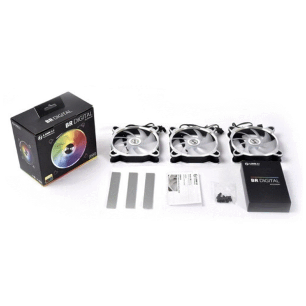 Lian Li Bora Digital Series RGB - ARGB LED - Aluminium (3 Fans Pack) - Silver Frame
