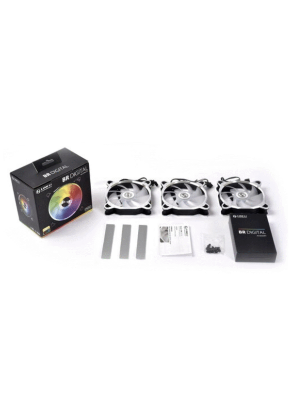 Lian Li Bora Digital Series RGB - ARGB LED - Aluminium (3 Fans Pack) - Silver Frame