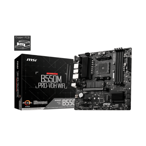 MSI B550M PRO-VDH WIFI AM4 DDR4 Gaming Motherboard