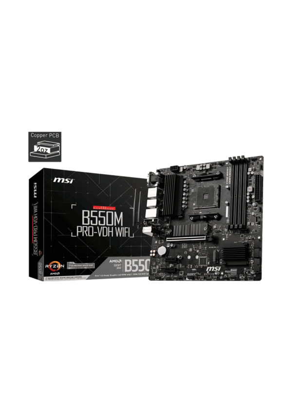 MSI B550M PRO-VDH WIFI AM4 DDR4 Gaming Motherboard