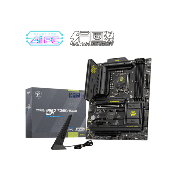 MSI MAG B860 TOMAHAWK WIFI (Wi-Fi 7) LGA 1851 DDR5 Gaming Motherboard