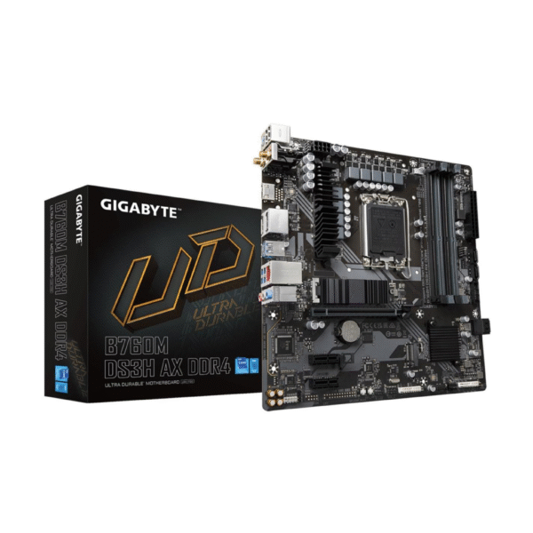 GIGABYTE B760M DS3H AX (WiFi 6E) LGA 1700 DDR4 Gaming Motherboard