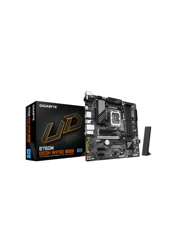 GIGABYTE B760M DS3H WIFI6E GEN5 LGA 1700 DDR5 Gaming Motherboard