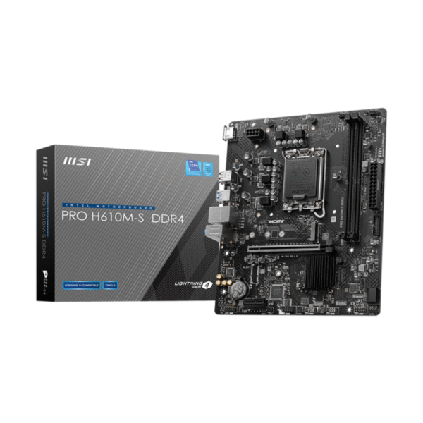 MSI PRO H610M-S LGA 1700 DDR4 Gaming Motherboard