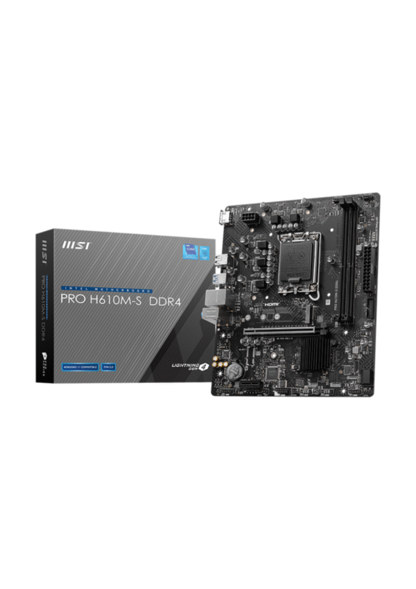 MSI PRO H610M-S LGA 1700 DDR4 Gaming Motherboard