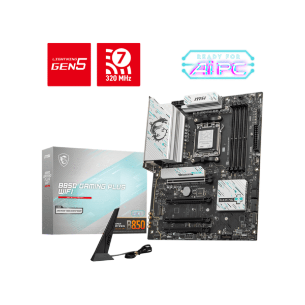MSI B850 GAMING PLUS WIFI AM5 DDR5 Gaming Motherboard