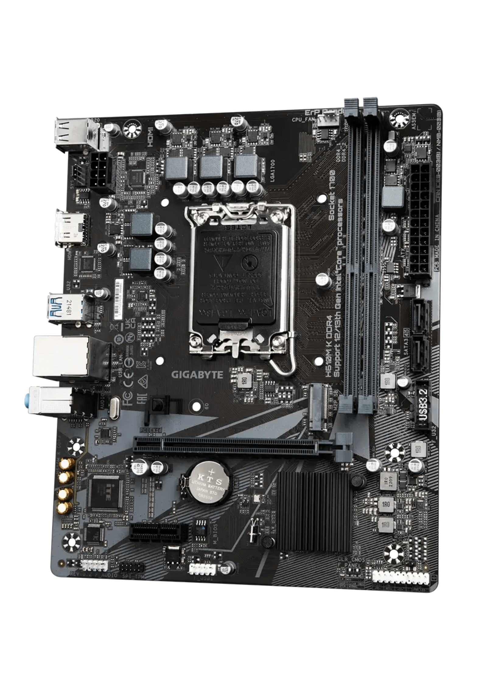 GIGABYTE H610M K LGA 1700 DDR4 Gaming Motherboard