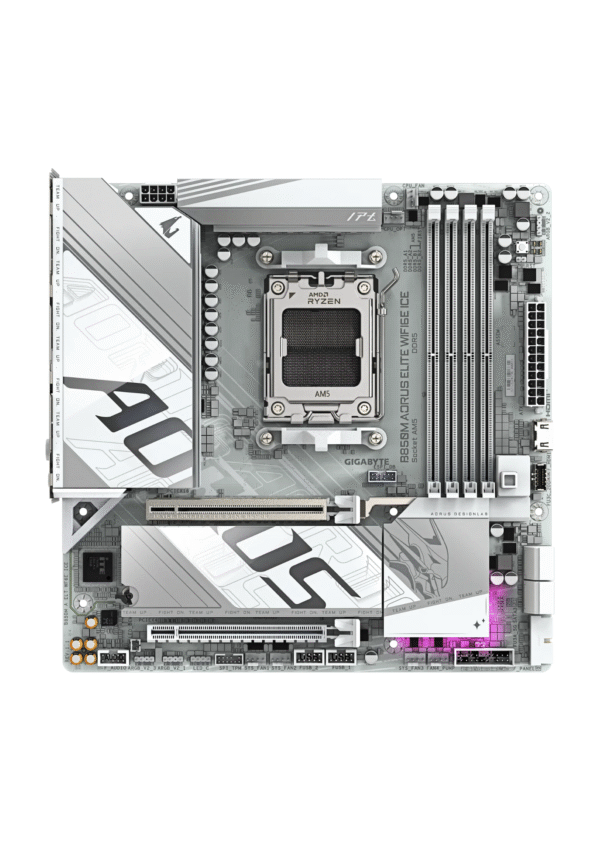 GIGABYTE B850M AORUS ELITE WIFI7 ICE & Bluetooth AM5 DDR5 Gaming Motherboard - Image 2