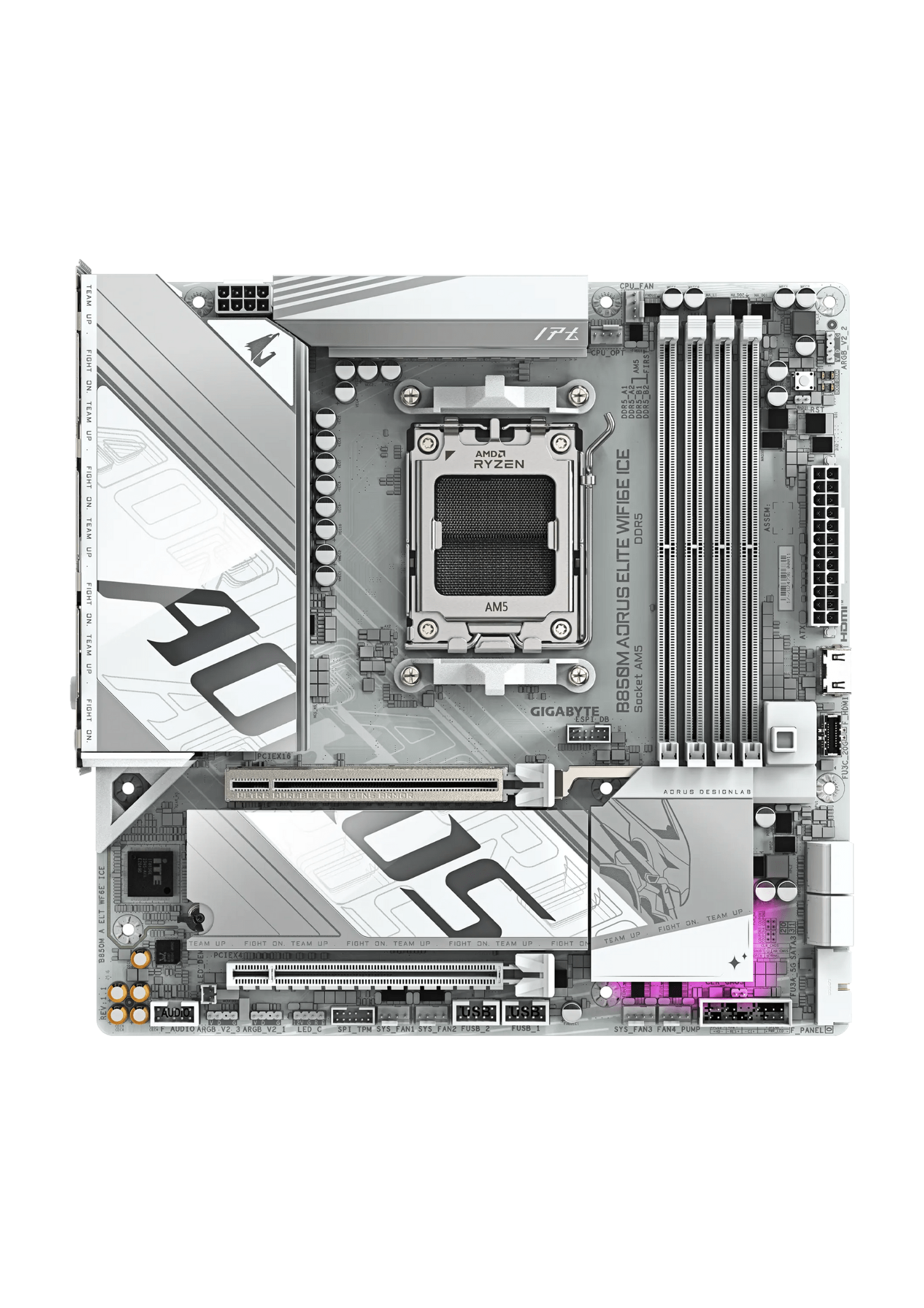 GIGABYTE B850M AORUS ELITE WIFI7 ICE & Bluetooth AM5 DDR5 Gaming Motherboard