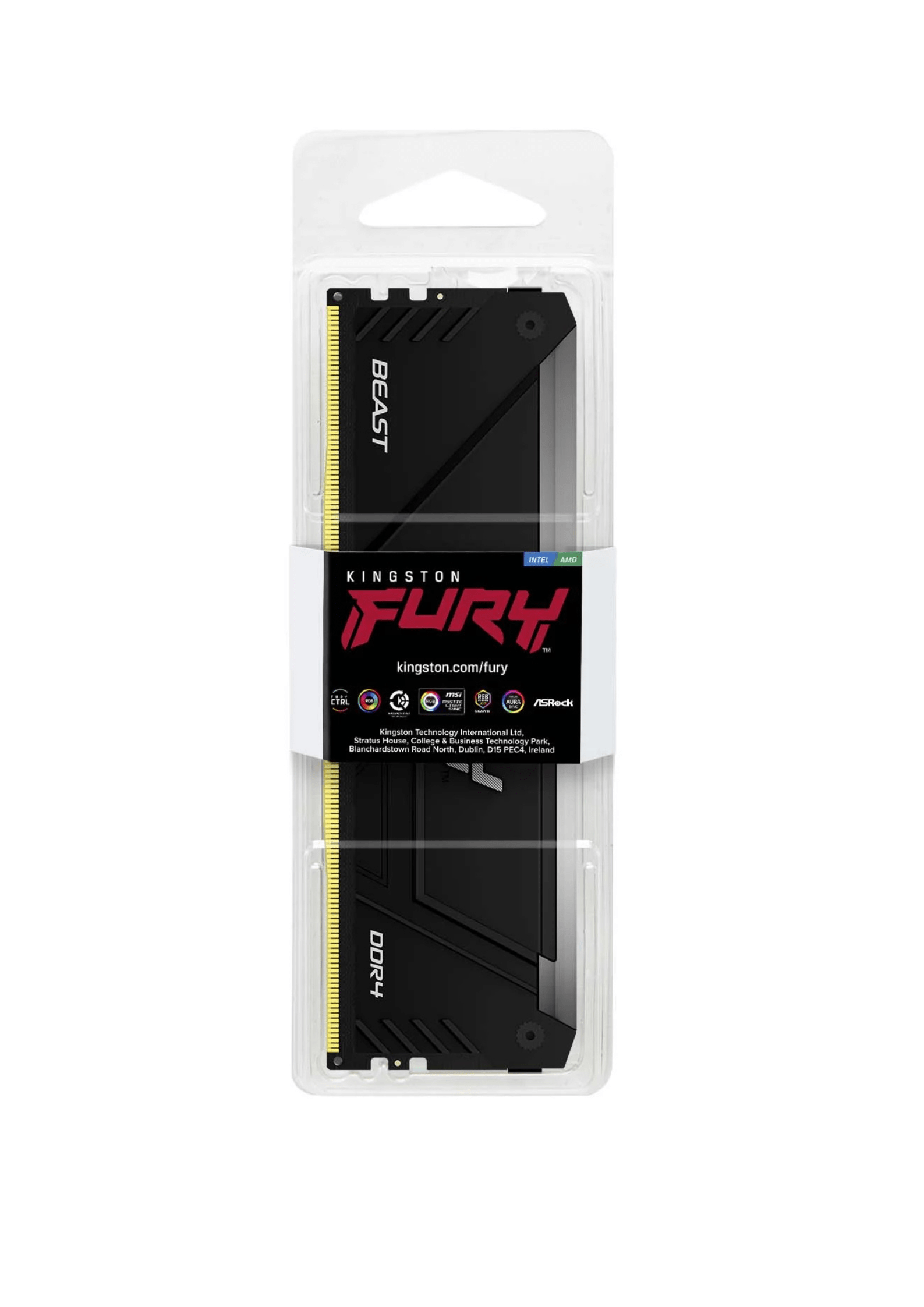Kingston 32GB FURY Beast RGB DDR4 3200 MHz CL16
