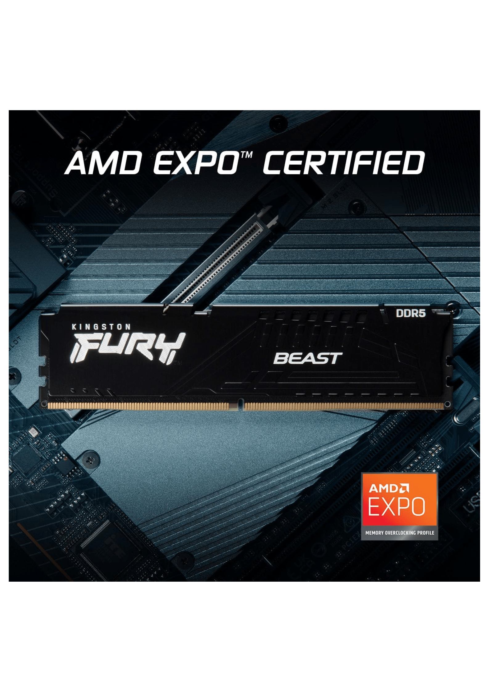 Kingston 8GB FURY Beast Non-Rgb DDR5 6000 MHz CL30