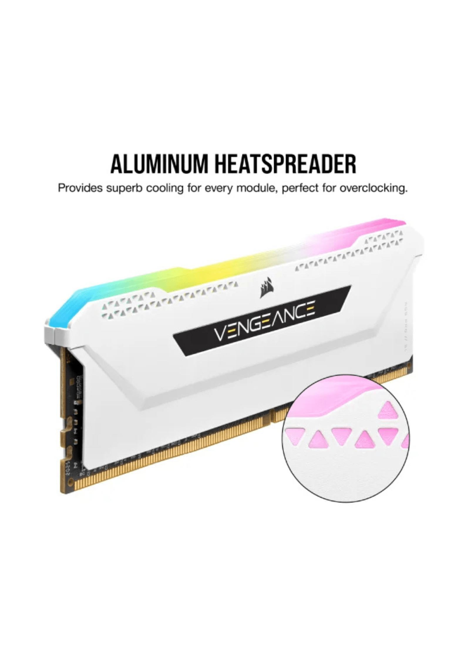 Corsair Vengeance RGB PRO SL 16GB (2×8GB) DDR4 3600MHz CL18 -White