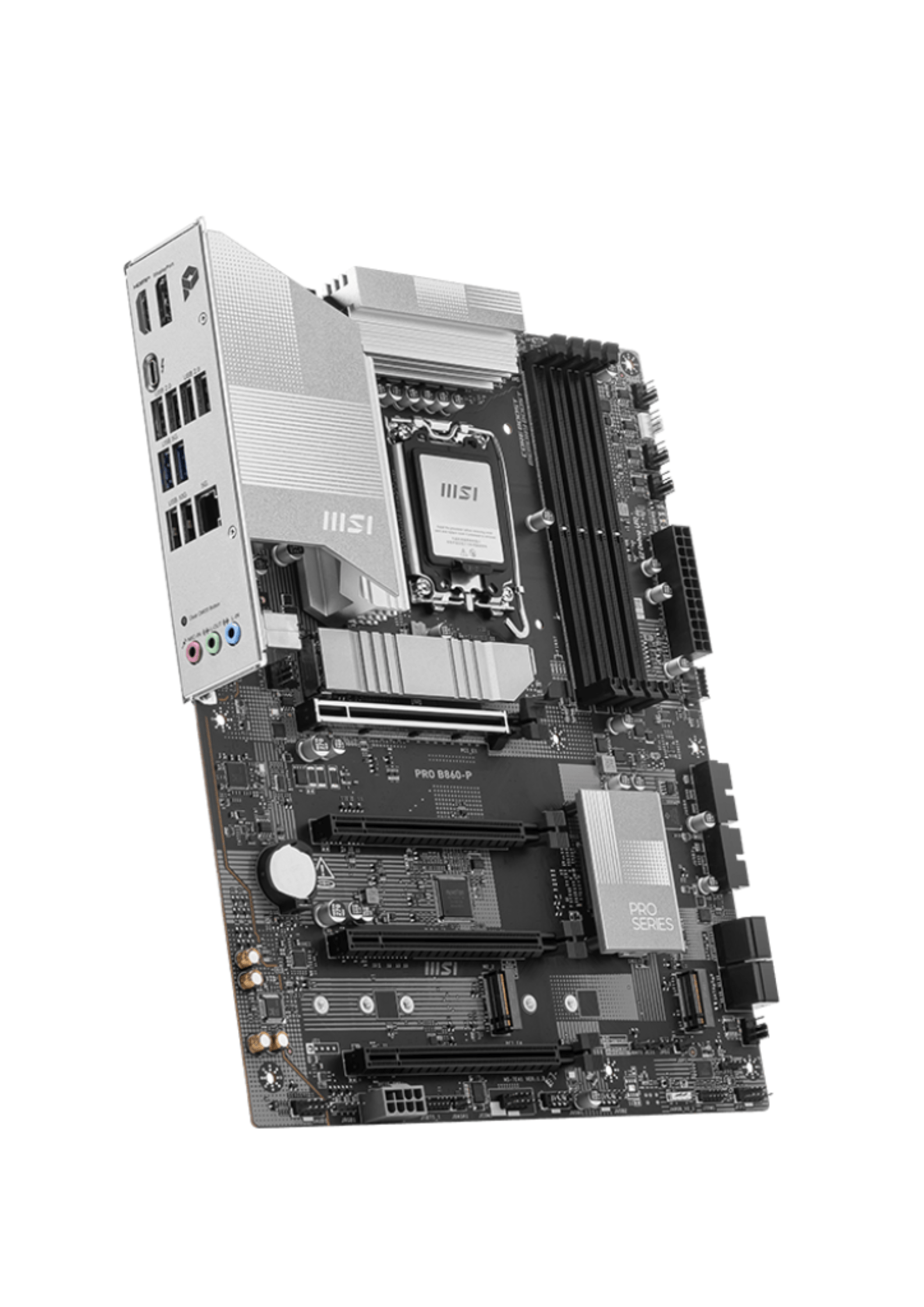 MSI PRO B860-P Intel Core Ultra (Series 2)  LGA 1851 DDR5 Gaming Motherboard