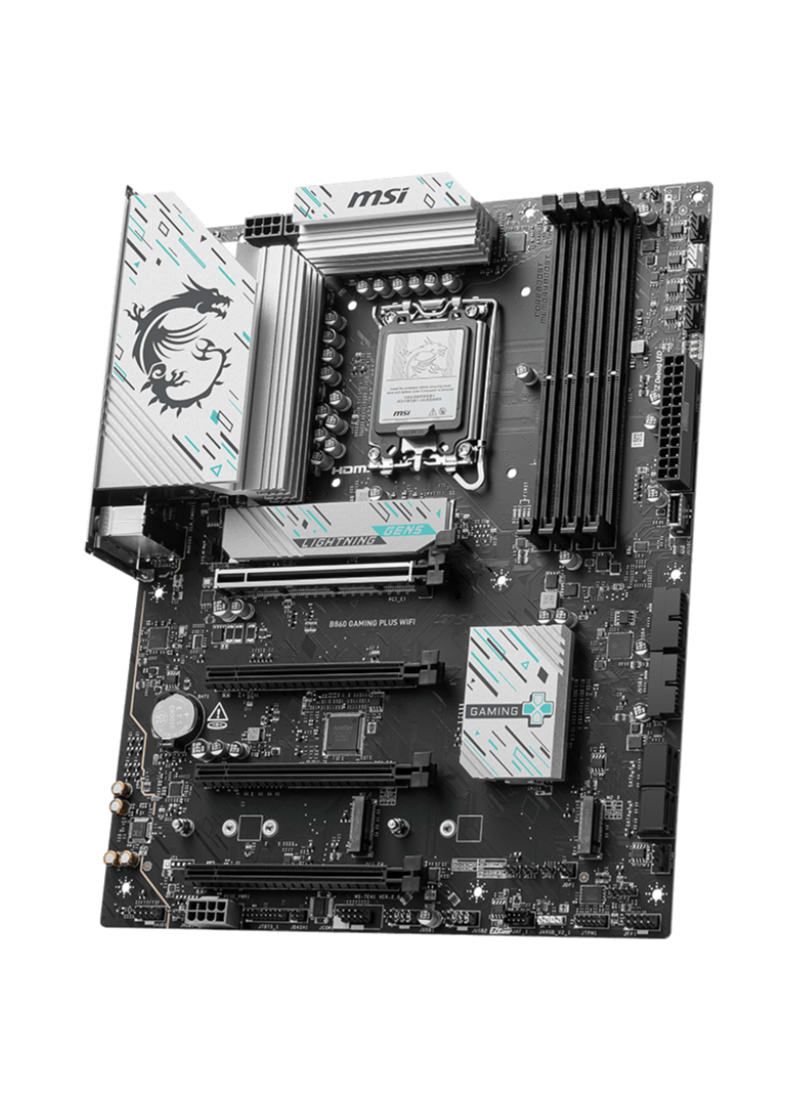 MSI B860 GAMING PLUS WIFI (Wi-Fi 7)  LGA 1851 DDR5 Gaming Motherboard