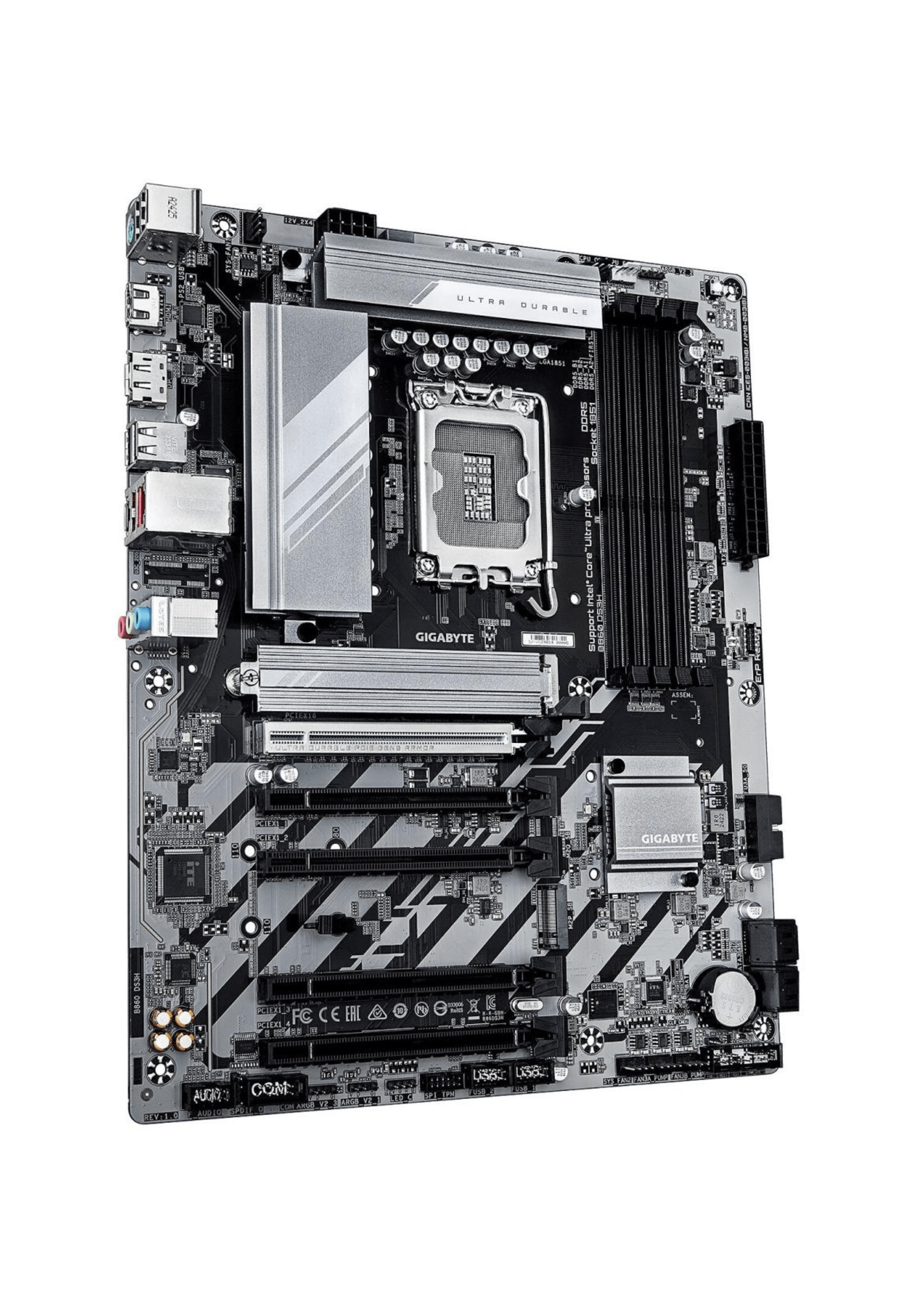 GIGABYTE B860 DS3H Intel Core Ultra (Series 2) LGA1851 DDR5 Gaming Motherboard