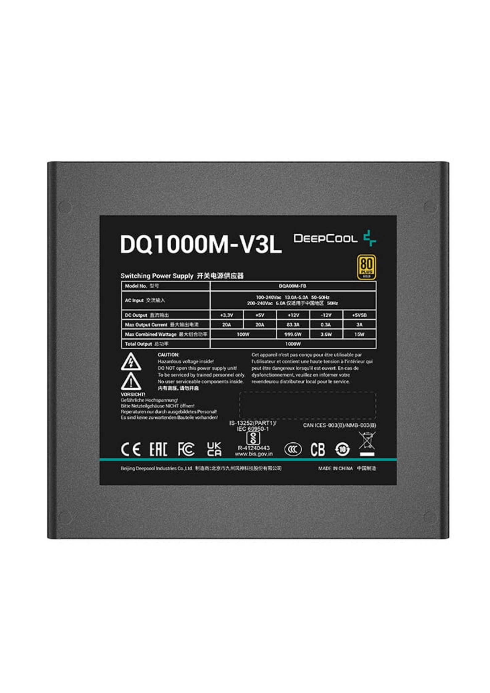 Deepcool DQ1000M-V3L 80 Plus Gold Power Supply - Image 3