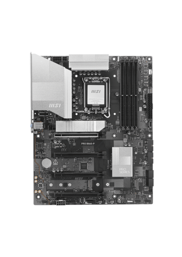 MSI PRO B860-P Intel Core Ultra (Series 2)  LGA 1851 DDR5 Gaming Motherboard - Image 3