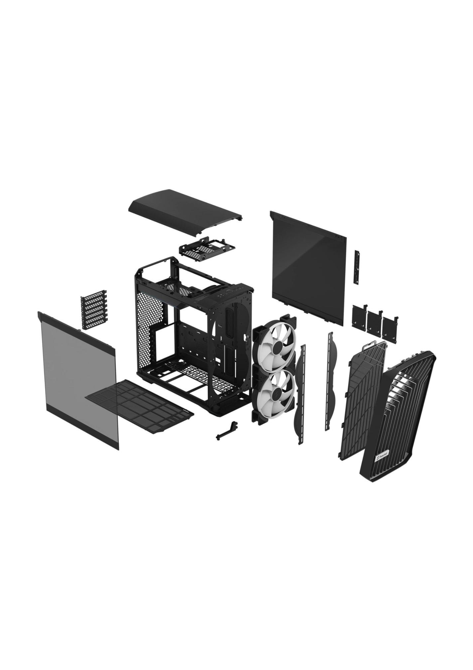 Fractal Design Torrent Compact (Black RGB TG Light Tint) Mid-Tower Tempered Glass RGB Gaming Case