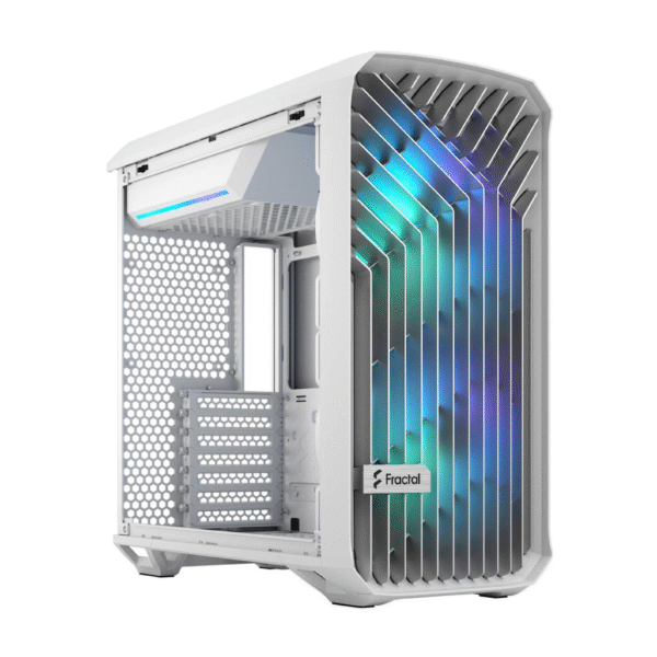 Fractal Design Torrent Compact (White RGB TG Light Tint) Mid-Tower Tempered Glass RGB Gaming Case