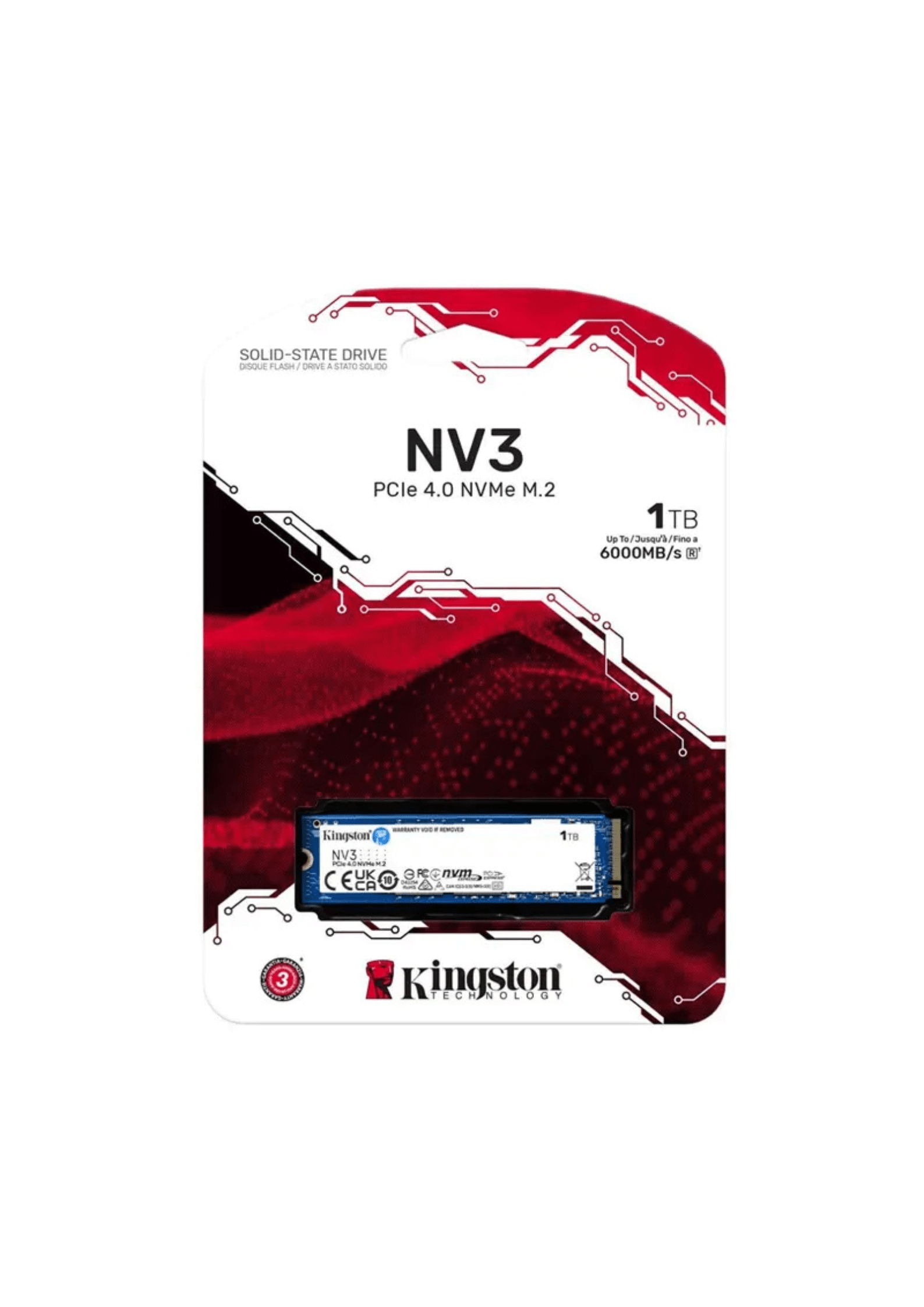 Kingston NV3 1TB PCIe 4.0 NVMe SSD [ SNV3S/1000G ]