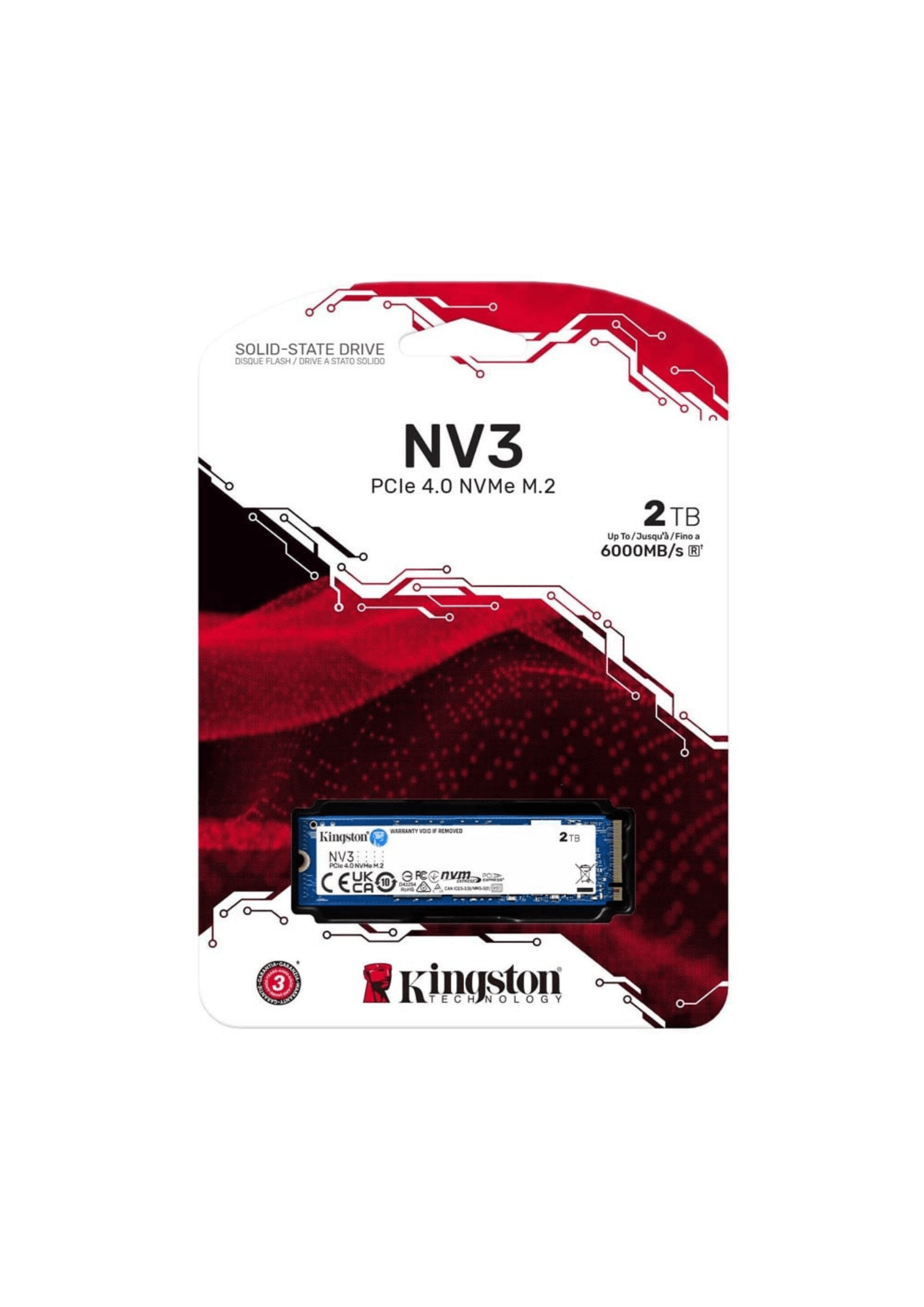 Kingston NV3 2TB PCIe 4.0 NVMe SSD [ SNV3S/2000G ]