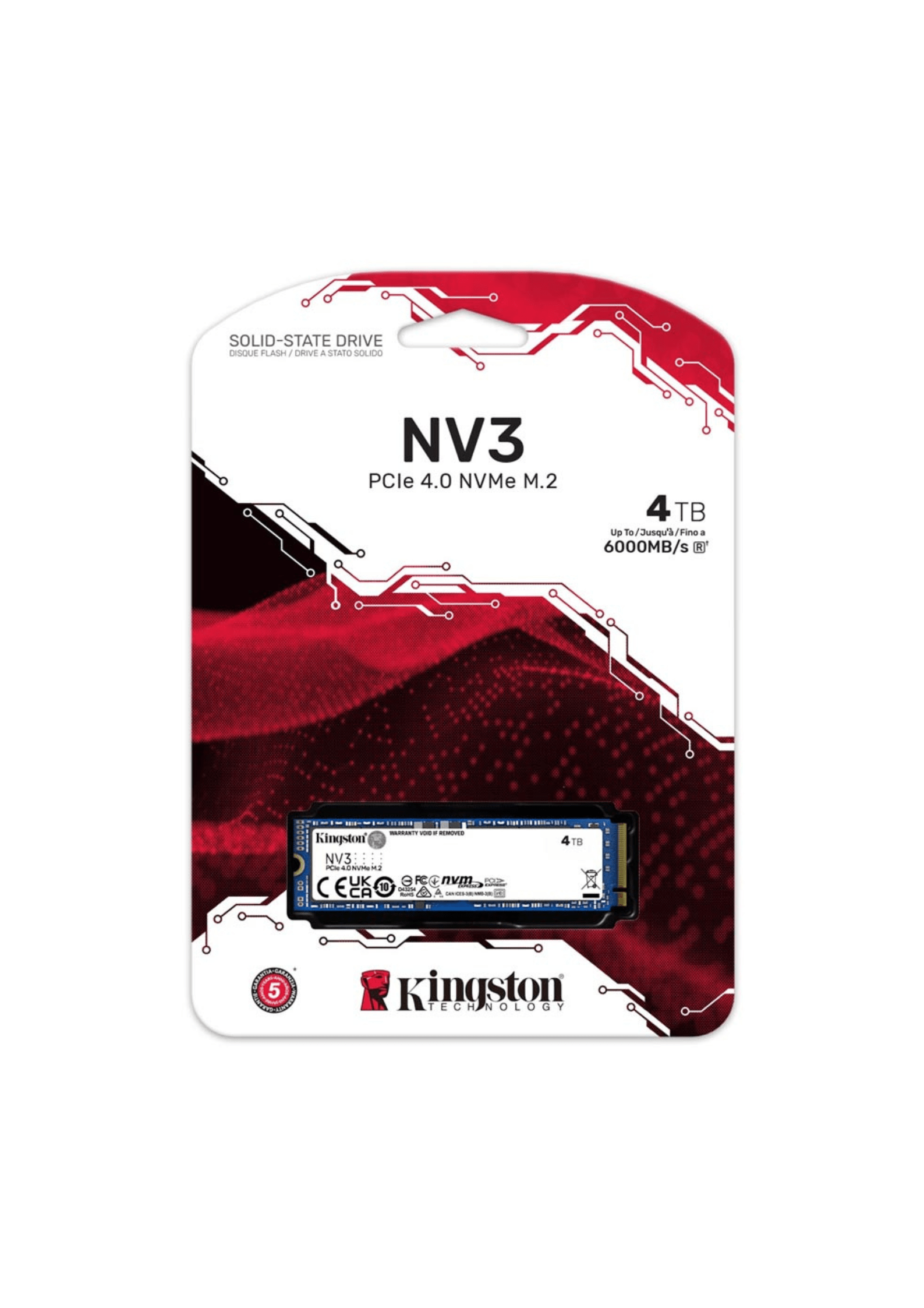 Kingston NV3 4TB PCIe 4.0 NVMe SSD [ SNV3S/4000G ]