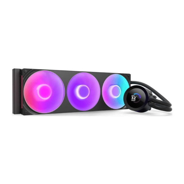 NZXT Kraken Plus 360 RGB (Black) LCD Display All-In-One 360mm Liquid CPU Cooler w/ Enhanced Cold Plate