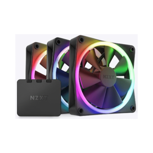 NZXT F120 RGB DUO 3IN1 (Black) PWM Airflow Fans & Controller