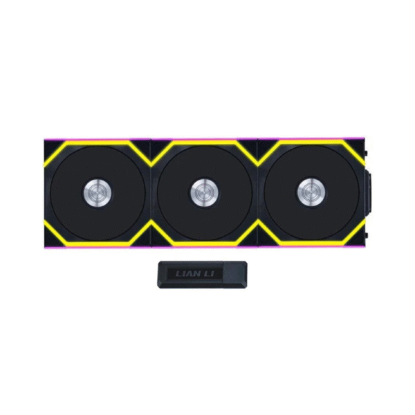 Lian Li UNI FAN SL Wireless 120 Kit w/ Dual Zone ARGB, High Performance Triple Pack