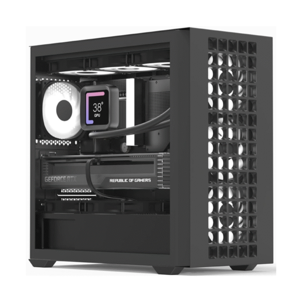 AeroCool D302A (Black) ARGB Stylish Mesh Front Panel Design mATX Mini Tower