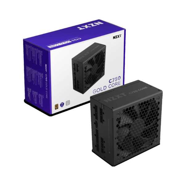 NZXT C750 Gold Core, 750W 80+ Gold Full Modular ATX (3.1) (PCIe 5.1) Gaming Power Supply