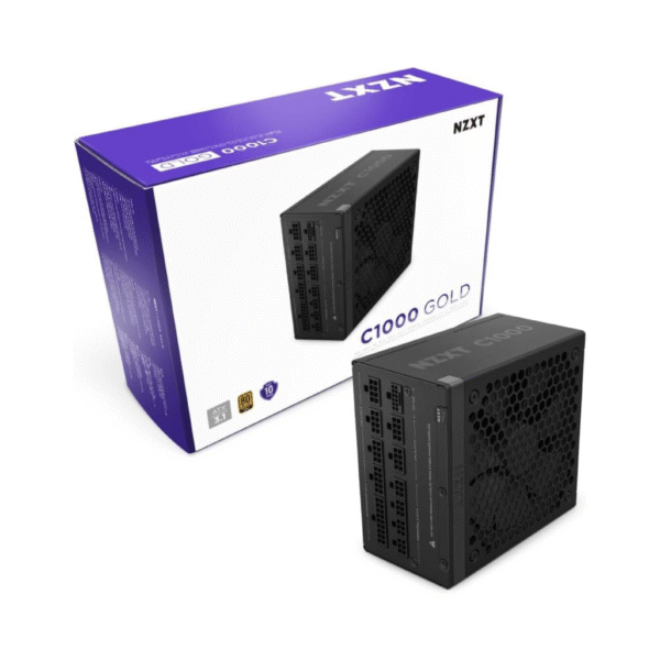 NZXT C1000 Gold Core, 1000W 80+ Gold Full Modular ATX (3.1) (PCIe 5.1) Gaming Power Supply