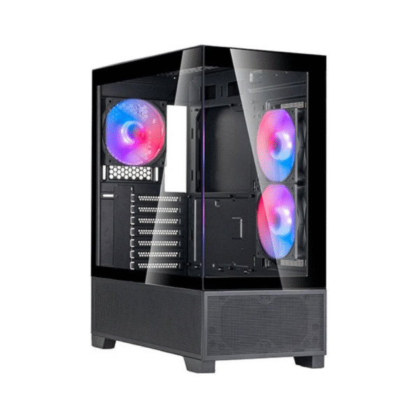 SilverStone Lucid 05 (Black) ARGB ATX Mid Tower Tempered Glass Gaming Case
